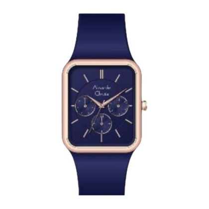 Alexandre Christie ALCW2744BFRRGBU Blue Silicone Strap Analog Women Watch